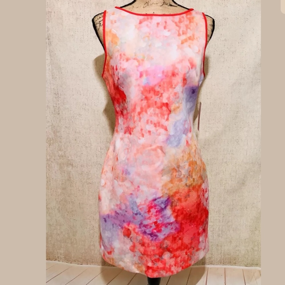 🍭 JULIA JORDAN 🍭 Spring Tie-Dye Watercolor Dress